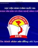 Kỹ năng tổ chức và điều hành công sở hành chính