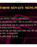 DẪN LƯU MÀNG PHỔI (PHẦN 3)