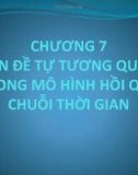 Bài giảng Kinh tế lượng - Chương 7: Vấn đề tự tương quan trong mô hình hồi quy chuỗi thời gian