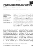 Báo cáo khoa học: Spectroscopic characterization of the oxyferrous complex of prostacyclin synthase in solution and in trapped sol–gel matrix