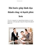 Hài hước giúp lãnh đạo thành công và hạnh phúc hơn