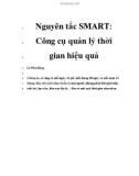 Nguyên tắc SMART: Công cụ quản lý thời gian hiệu quả