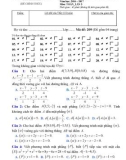 Đề kiểm tra 45 phút môn Toán lớp 12 lần 5 năm 2016-2017 - THPT Hàm Thuận Bắc - Mã đề 209