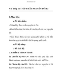 Vật lí lớp 12 - Tiết: 0 MẪU NGUYÊN TỬ BO