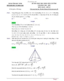 Đề thi chọn học sinh giỏi cấp tỉnh môn Toán lớp 12 năm 2021-2022 có đáp án - Sở GD&ĐT Bắc Ninh