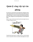 Quản lý công việc tại văn phòng