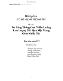 Tiểu luận: Đo Băng Thông Của Nhiều Luồng Lưu Lượng Gửi Qua Một Mạng Gồm Nhiều Nút