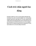 Cách trói chân người lao động