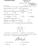 Đề thi HK2 môn Toán lớp 12 năm 2019-2020 - THPT Lý Thái Tổ