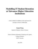 Doctoral thesis of Philosophy: Modelling IT student retention at Taiwanese higher education institutions