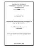 Summary of the Economics dissertation: Credit development for poor households in Thai Nguyen province