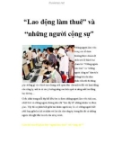 'Lao động làm thuê' và 'những người cộng sự'