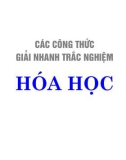 Các công thức giải nhanh trắc nghiệm Hoá