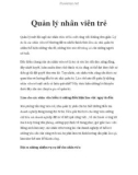 Quản lý nhân viên trẻ