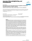 Báo cáo khoa hoc: Development of an automated speech recognition interface for personal emergency response systems