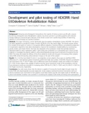 Báo cáo khoa hoc: Development and pilot testing of HEXORR: Hand EXOskeleton Rehabilitation Robot