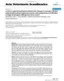 Báo cáo khoa học: Is there a special mechanism behind the changes in somatic cell and polymorphonuclear leukocyte counts, and composition of milk after a single prolonged milking interval in cows