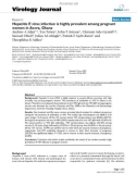 Báo cáo khoa học: Hepatitis E virus infection is highly prevalent among pregnant women in Accra, Ghana