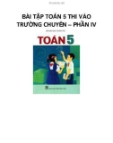 BÀI TẬP TOÁN 5 THI VÀO TRƯỜNG CHUYÊN – CHƯƠNG IV