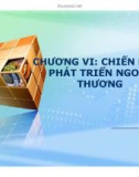 Bài giảng Chính sách thương mại quốc tế: Chương 6 - Mai Thị Phượng