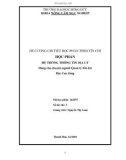 Đề cương chi tiết học phần theo tín chỉ: Học phần Hệ thống thông tin Địa lý