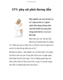 15% phụ nữ phải đương đầu