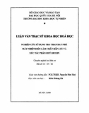 Luận văn Thạc sĩ Khoa học Hóa học: Nghiên cứu sử dụng tro than bay nhà máy nhiệt điện làm chất hấp lưu và xúc tác phân huỷ đioxin