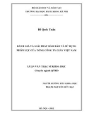 Luận văn Thạc sĩ Khoa học: Đánh giá và giải pháp đảm bảo và sử dụng nhân lực của Tổng công ty Giấy Việt Nam