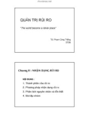 GIÁO TRÌNH QUẢN TRỊ RỦI RO - CHƯƠNG II