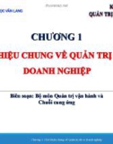 Bài giảng Quản trị rủi ro doanh nghiệp - Chương 1: Giới thiệu chung về Quản trị rủi ro doanh nghiệp