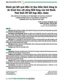 Đánh giá kết quả điều trị đau thần kinh hông to do thoái hóa cột sống thắt lưng của bài thuốc Thái bình HV kết hợp điện châm