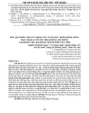 Kết quả điều trị của động tác tam giác trên bệnh nhân đau thắt lưng do thoái hóa cột sống tại Bệnh viện Đa khoa Thành phố Cần Thơ