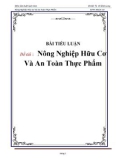 Đề tài : Nông Nghiệp Hữu Cơ Và An Toàn Thực Phẩm