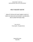 KHẢO SÁT TÌM NGUYÊN NHÂN NHIỄM VI SINH VẬT TRONG SẢN PHẨM CHẢ GIÕ CHẾ BIẾN TẠI CHOLIMEX, ĐỀ XUẤT BIỆN PHÁP KHẮC PHỤC