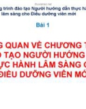 Chương trình đào tạo Người hướng dẫn thực hành lâm sàng cho Điều dưỡng viên mới: Bài 1 - Tổng quan về Chương trình đào tạo Người hướng dẫn thực hành lâm sàng cho Điều dưỡng viên mới