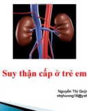 Bài giảng Suy thận cấp ở trẻ em - Nguyễn Thị Quỳnh Hương