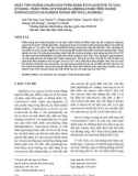 Hoạt tính kháng khuẩn của phân đoạn ethylacetate từ cao ethanol Trâm tròn (Syzygium glomerulatum) trên chủng Staphylococcus aureus kháng methicillin (MRSA)