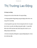 Thị Trường Lao Động