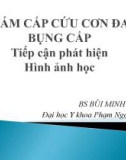 Bài giảng Khám cấp cứu cơn đau bụng cấp tiếp cận phát hiện hình học – BS. Bùi Minh Thanh