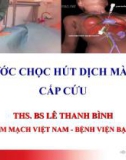 Bài giảng Các bước chọc hút dịch màng tim cấp cứu - THS.BS. Lê Thanh Bình