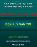 Bài giảng Bệnh lý van tim