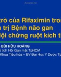 Bài giảng Vai trò của Rifaximin trong điều trị bệnh não gan và hội chứng ruột kích thích