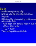 Bài giảng điều trị HIV : Thăm khám lâm sàng lần đầu tiên đối với bệnh nhân nhiễm HIV part 4