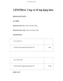 LÉNITRAL 3 mg và 15 mg dạng tiêm