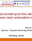 Bài giảng Nội soi phế quản ống mềm trong thực hành bệnh viện - PGS. TS. Tạ Bá Thắng