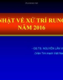 Bài giảng Cập nhật về xử trí rung nhĩ 2016 - GS. TS. Nguyễn Lân Việt