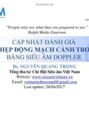 Bài giảng Cập nhật đánh giá độ hẹp động mạch cảnh trong bằng siêu âm Doppler