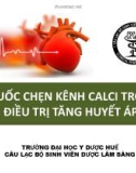 Bài giảng Thuốc chẹn kênh calci trong điều trị tăng huyết áp