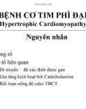 Bài giảng Bệnh cơ tim phì đại (Hypertrophic Cardiomyopathy)