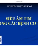 Bài giảng Siêu âm trong các bệnh cơ tim - Nguyễn Thị Thu Hoài